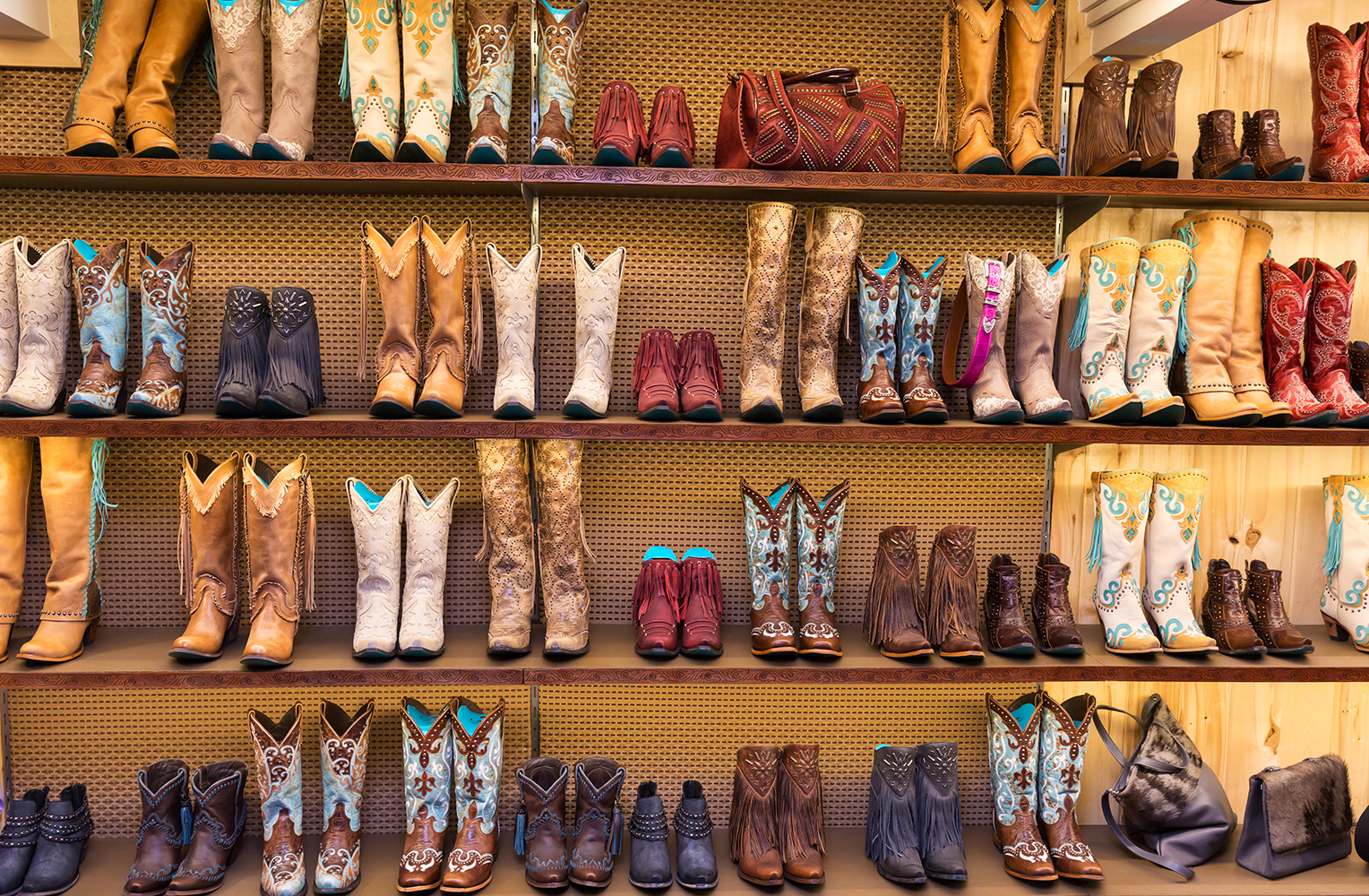 Trade Show display of cowboy boots