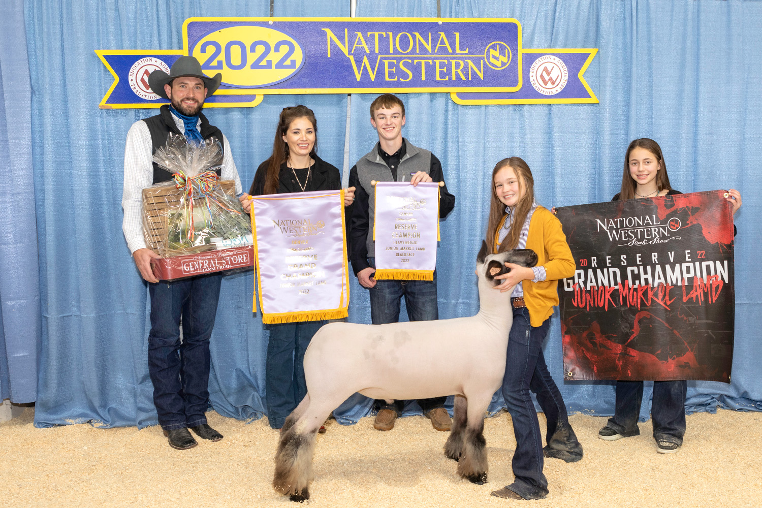 2022 Reserve Grand Champion Lamb winner: Blake Skidgel, and buyer: Denver Metro Chamber of Commerce