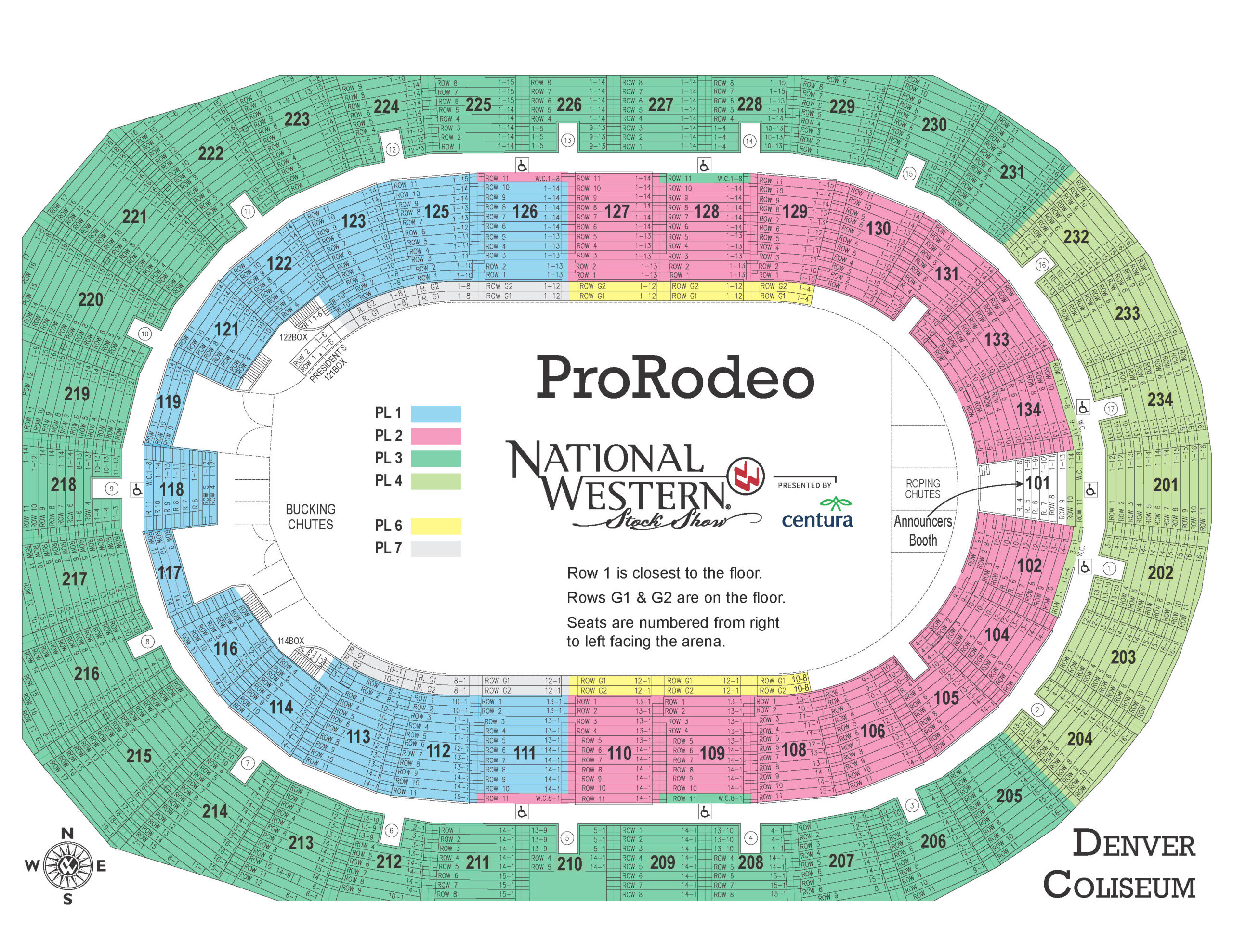 Pro Rodeo Map