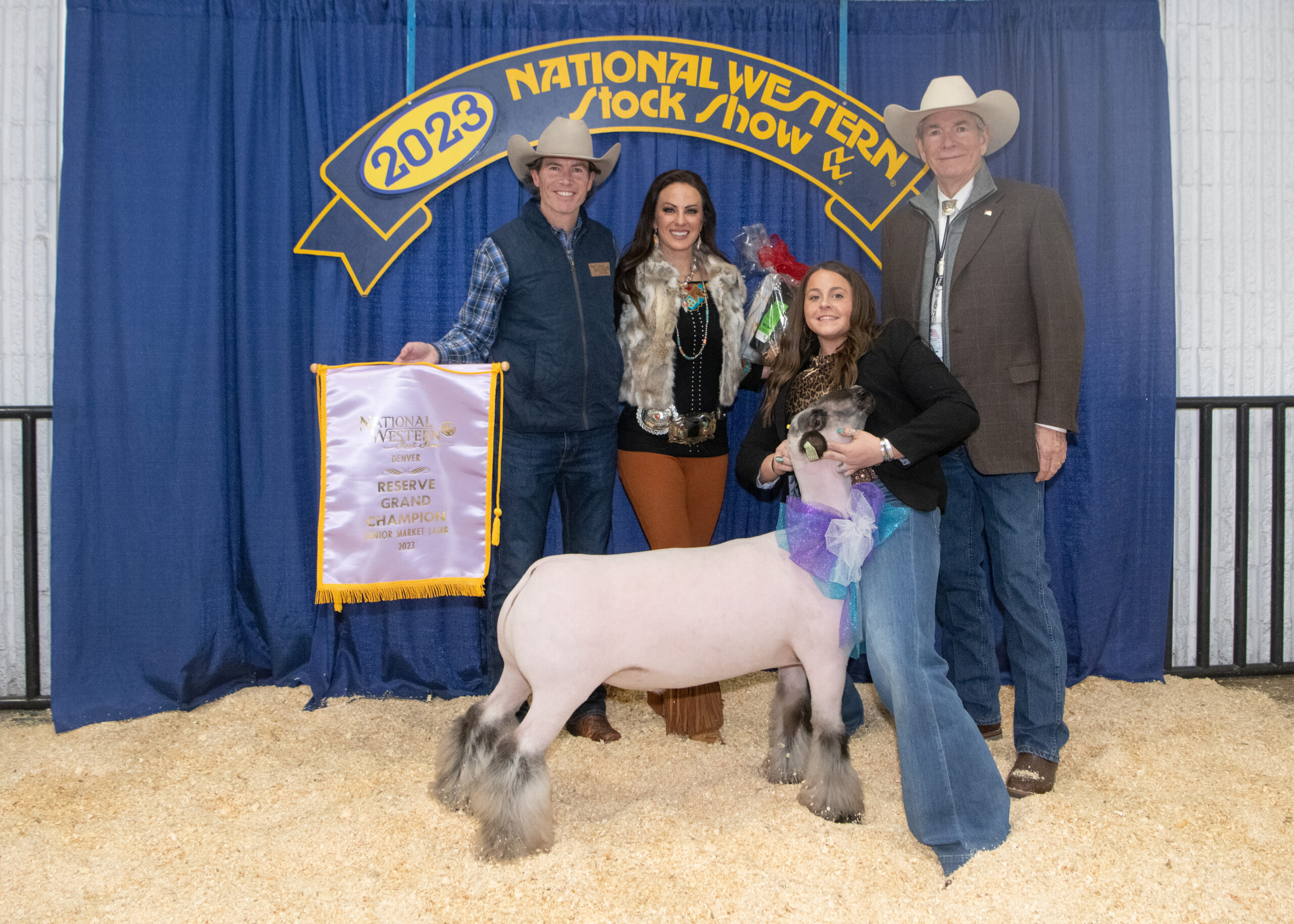 2020 Reserve Grand Champion Lamb winner: Blake Skidgel, and buyer: Denver Metro Chamber of Commerce