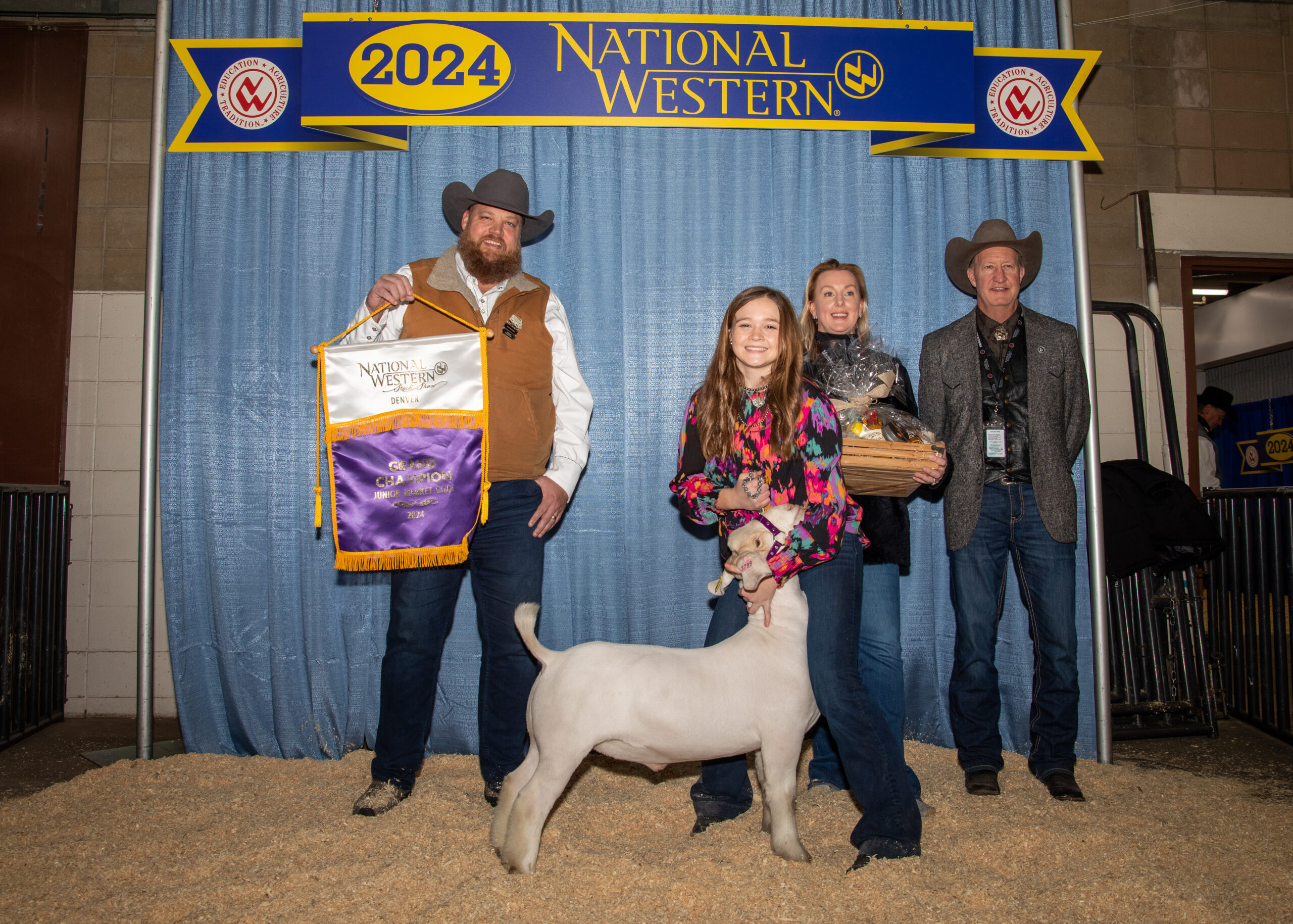 2020 Grand Champion Goat winner: Cody Sells, and Buyer: Babson Farms