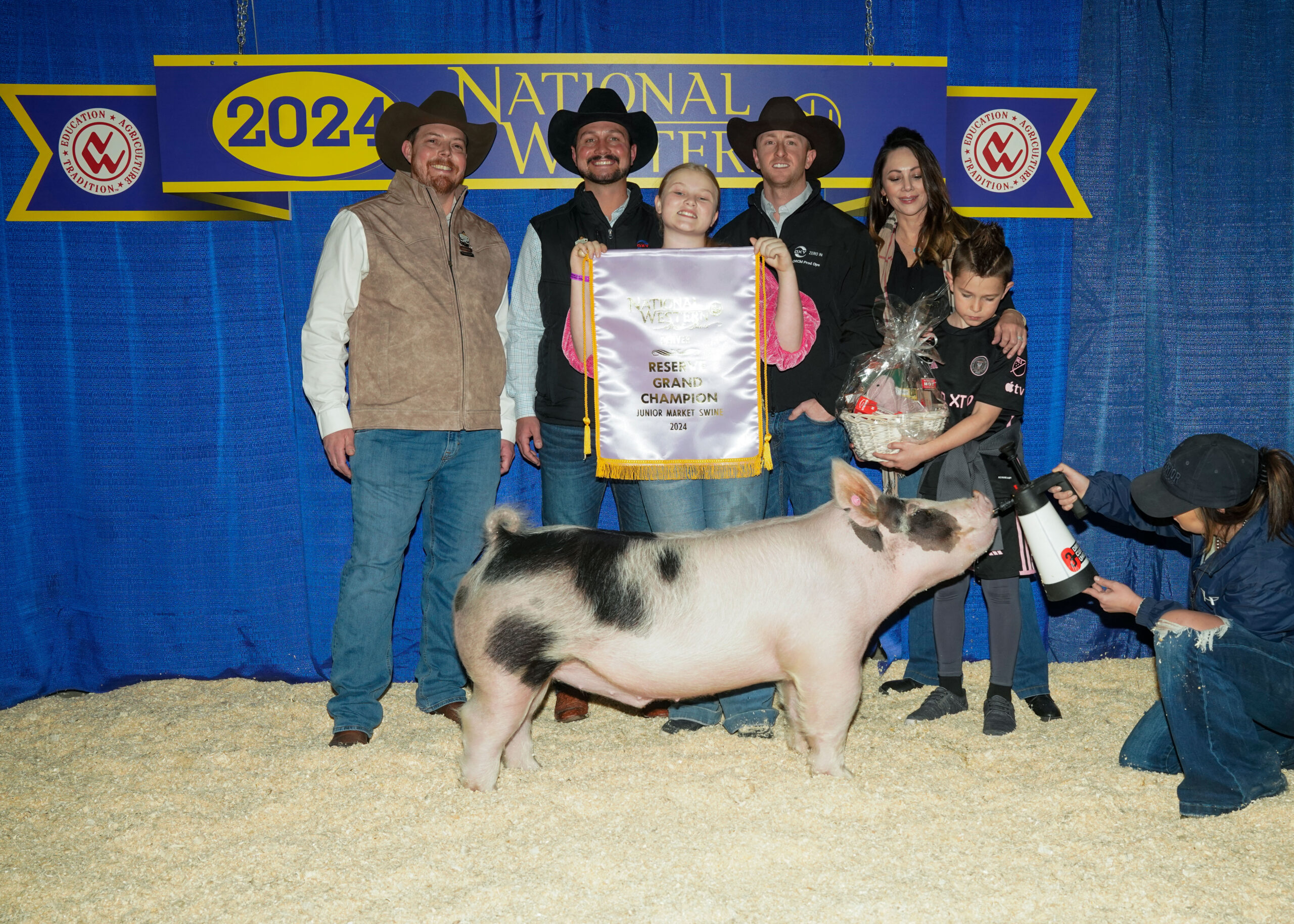 2020 Reserve Grand Champion Hog winner: Mikala Grady, and Buyer: Brannan Sand & Gravel