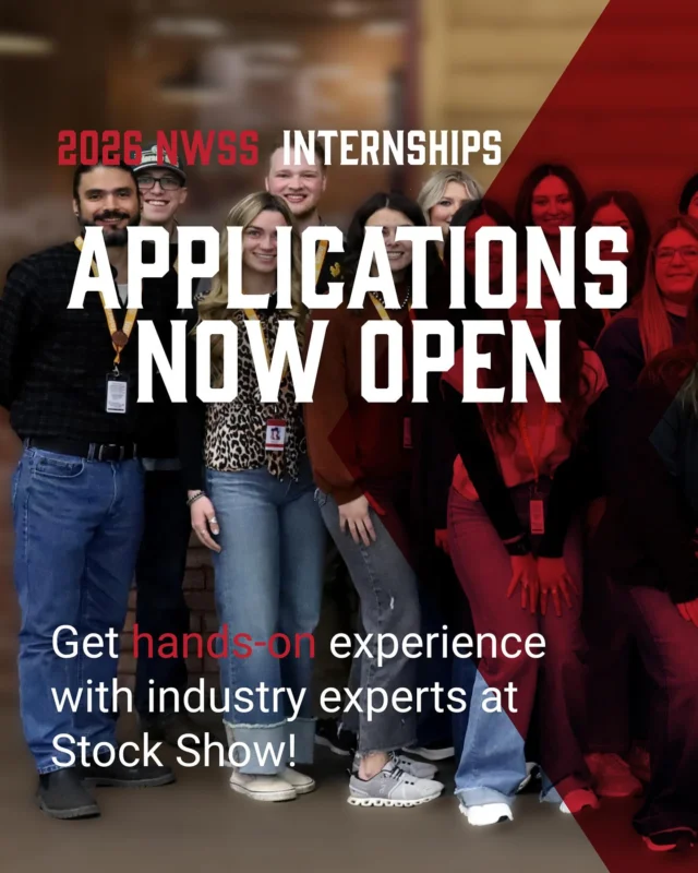Are you a college student looking to gain hands-on experience and work with industry professionals? Our #NWSS2026 internship applications are now open! 🎉🎊

Internships with NWSS are offered in a variety of areas, from administration & sponsorship to livestock & rodeo. Apply online by October 5th and get ready to ride at Stock Show this January 10-25! 🤠

Apply Now 👉 link in bio 

#NWSS2026 #WeAreTheWest #Internship